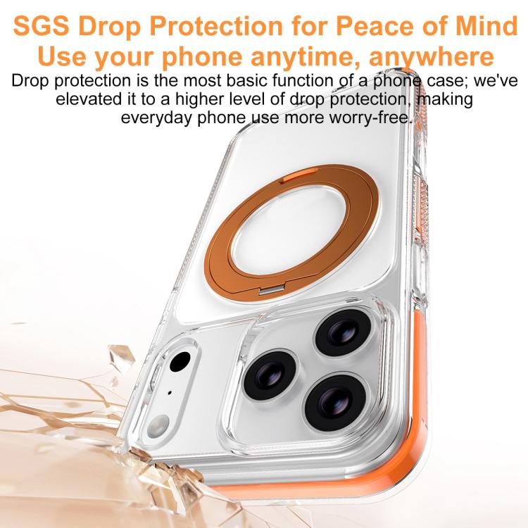 冰甲磁吸旋轉支架 PC 混合 TPU 手機殼，適用於 iPhone 17 Pro Max，適用於 iPhone 17 Pro，適用於 iPhone Air