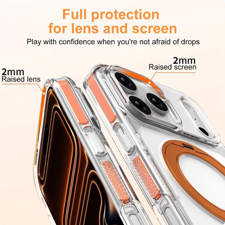 冰甲磁吸旋轉支架 PC 混合 TPU 手機殼，適用於 iPhone 17 Pro Max，適用於 iPhone 17 Pro，適用於 iPhone Air