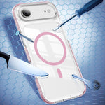 水晶盾透明磁吸壓克力混合 TPU 手機殼，適用於 iPhone 16 Plus，適用於 iPhone 16，適用於 iPhone 15 Pro Max，適用於 iPhone 15 Pro，適用於 iPhone 15 Plus，適用於 iPhone 15