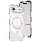 水晶盾透明磁吸壓克力混合 TPU 手機殼，適用於 iPhone 16 Plus，適用於 iPhone 16，適用於 iPhone 15 Pro Max，適用於 iPhone 15 Pro，適用於 iPhone 15 Plus，適用於 iPhone 15