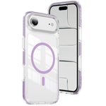 水晶盾透明磁吸壓克力混合 TPU 手機殼，適用於 iPhone 16 Plus，適用於 iPhone 16，適用於 iPhone 15 Pro Max，適用於 iPhone 15 Pro，適用於 iPhone 15 Plus，適用於 iPhone 15