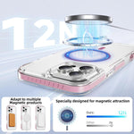 水晶盾透明磁吸壓克力混合 TPU 手機殼，適用於 iPhone 16 Plus，適用於 iPhone 16，適用於 iPhone 15 Pro Max，適用於 iPhone 15 Pro，適用於 iPhone 15 Plus，適用於 iPhone 15