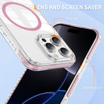 水晶盾透明磁吸壓克力混合 TPU 手機殼，適用於 iPhone 16 Plus，適用於 iPhone 16，適用於 iPhone 15 Pro Max，適用於 iPhone 15 Pro，適用於 iPhone 15 Plus，適用於 iPhone 15