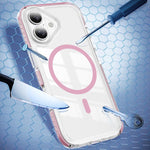 水晶盾透明磁吸壓克力混合 TPU 手機殼，適用於 iPhone 16 Plus，適用於 iPhone 16，適用於 iPhone 15 Pro Max，適用於 iPhone 15 Pro，適用於 iPhone 15 Plus，適用於 iPhone 15