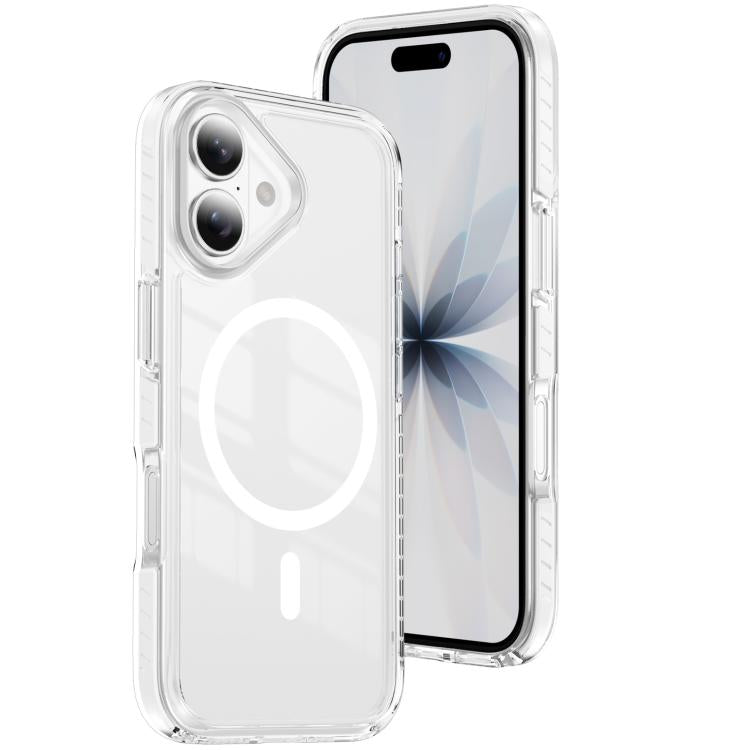 水晶盾透明磁吸壓克力混合 TPU 手機殼，適用於 iPhone 16 Plus，適用於 iPhone 16，適用於 iPhone 15 Pro Max，適用於 iPhone 15 Pro，適用於 iPhone 15 Plus，適用於 iPhone 15