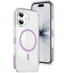 水晶盾透明磁吸壓克力混合 TPU 手機殼，適用於 iPhone 16 Plus，適用於 iPhone 16，適用於 iPhone 15 Pro Max，適用於 iPhone 15 Pro，適用於 iPhone 15 Plus，適用於 iPhone 15