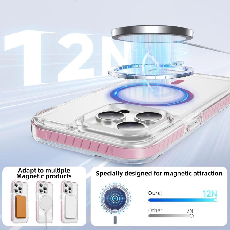 水晶盾透明磁吸壓克力混合 TPU 手機殼，適用於 iPhone 14 Plus，適用於 iPhone 14 / 13，適用於 iPhone 14 Pro，適用於 iPhone 14 Pro Max，適用於 iPhone 13 Pro Max，適用於 iPhone 13 Pro