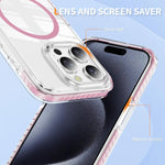 水晶盾透明磁吸壓克力混合 TPU 手機殼，適用於 iPhone 14 Plus，適用於 iPhone 14 / 13，適用於 iPhone 14 Pro，適用於 iPhone 14 Pro Max，適用於 iPhone 13 Pro Max，適用於 iPhone 13 Pro