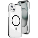 水晶盾透明磁吸壓克力混合 TPU 手機殼，適用於 iPhone 16 Plus，適用於 iPhone 16，適用於 iPhone 15 Pro Max，適用於 iPhone 15 Pro，適用於 iPhone 15 Plus，適用於 iPhone 15
