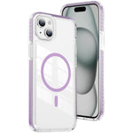 水晶盾透明磁吸壓克力混合 TPU 手機殼，適用於 iPhone 16 Plus，適用於 iPhone 16，適用於 iPhone 15 Pro Max，適用於 iPhone 15 Pro，適用於 iPhone 15 Plus，適用於 iPhone 15