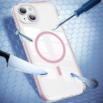 水晶盾透明磁吸壓克力混合 TPU 手機殼，適用於 iPhone 14 Plus，適用於 iPhone 14 / 13，適用於 iPhone 14 Pro，適用於 iPhone 14 Pro Max，適用於 iPhone 13 Pro Max，適用於 iPhone 13 Pro