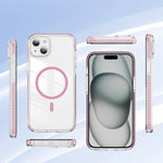 水晶盾透明磁吸壓克力混合 TPU 手機殼，適用於 iPhone 14 Plus，適用於 iPhone 14 / 13，適用於 iPhone 14 Pro，適用於 iPhone 14 Pro Max，適用於 iPhone 13 Pro Max，適用於 iPhone 13 Pro