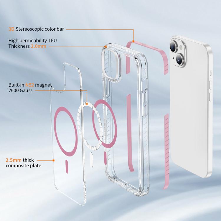 水晶盾透明磁吸壓克力混合 TPU 手機殼，適用於 iPhone 14 Plus，適用於 iPhone 14 / 13，適用於 iPhone 14 Pro，適用於 iPhone 14 Pro Max，適用於 iPhone 13 Pro Max，適用於 iPhone 13 Pro