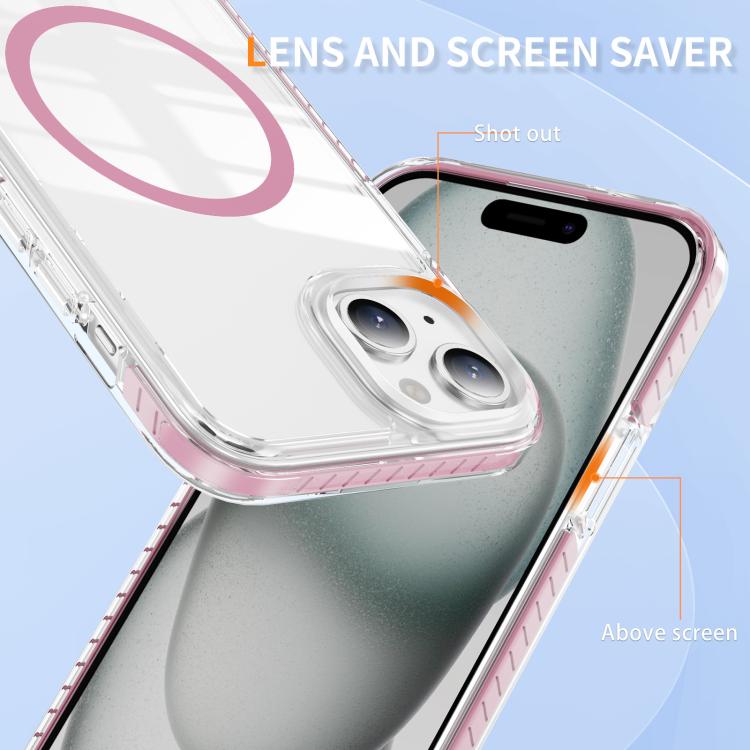 水晶盾透明磁吸壓克力混合 TPU 手機殼，適用於 iPhone 14 Plus，適用於 iPhone 14 / 13，適用於 iPhone 14 Pro，適用於 iPhone 14 Pro Max，適用於 iPhone 13 Pro Max，適用於 iPhone 13 Pro