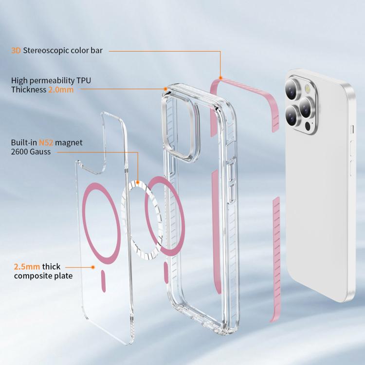 Crystal Shield Clear Magnetic Acrylic Hybrid TPU Phone Case, For iPhone 14 Pro Max, For iPhone 13 Pro Max, For iPhone 13 Pro, For iPhone 12 / 12 Pro, For iPhone 12 Pro Max