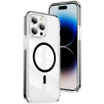 水晶盾透明磁吸壓克力混合 TPU 手機殼，適用於 iPhone 14 Plus，適用於 iPhone 14 / 13，適用於 iPhone 14 Pro，適用於 iPhone 14 Pro Max，適用於 iPhone 13 Pro Max，適用於 iPhone 13 Pro