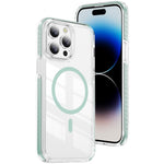 水晶盾透明磁吸壓克力混合 TPU 手機殼，適用於 iPhone 14 Plus，適用於 iPhone 14 / 13，適用於 iPhone 14 Pro，適用於 iPhone 14 Pro Max，適用於 iPhone 13 Pro Max，適用於 iPhone 13 Pro