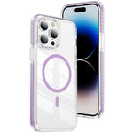 水晶盾透明磁吸壓克力混合 TPU 手機殼，適用於 iPhone 14 Plus，適用於 iPhone 14 / 13，適用於 iPhone 14 Pro，適用於 iPhone 14 Pro Max，適用於 iPhone 13 Pro Max，適用於 iPhone 13 Pro