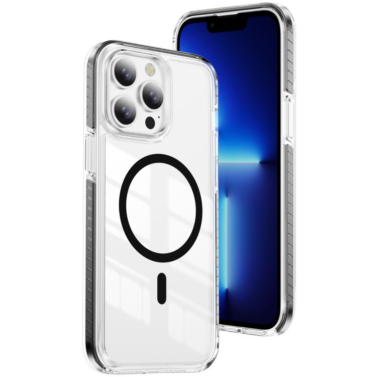 水晶盾透明磁吸壓克力混合 TPU 手機殼，適用於 iPhone 14 Plus，適用於 iPhone 14 / 13，適用於 iPhone 14 Pro，適用於 iPhone 14 Pro Max，適用於 iPhone 13 Pro Max，適用於 iPhone 13 Pro