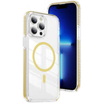 水晶盾透明磁吸壓克力混合 TPU 手機殼，適用於 iPhone 14 Plus，適用於 iPhone 14 / 13，適用於 iPhone 14 Pro，適用於 iPhone 14 Pro Max，適用於 iPhone 13 Pro Max，適用於 iPhone 13 Pro