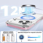水晶盾透明磁吸壓克力混合 TPU 手機殼，適用於 iPhone 17 Pro Max，適用於 iPhone 17 Pro，適用於 iPhone 17，適用於 iPhone Air，適用於 iPhone 16 Pro Max，適用於 iPhone 16 Pro