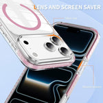水晶盾透明磁吸壓克力混合 TPU 手機殼，適用於 iPhone 17 Pro Max，適用於 iPhone 17 Pro，適用於 iPhone 17，適用於 iPhone Air，適用於 iPhone 16 Pro Max，適用於 iPhone 16 Pro