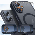 XDcase 親膚磁吸磨砂手機殼附鏡頭保護膜，適用於 iPhone 17 Pro Max，適用於 iPhone 17 Pro，適用於 iPhone 17，適用於 iPhone Air