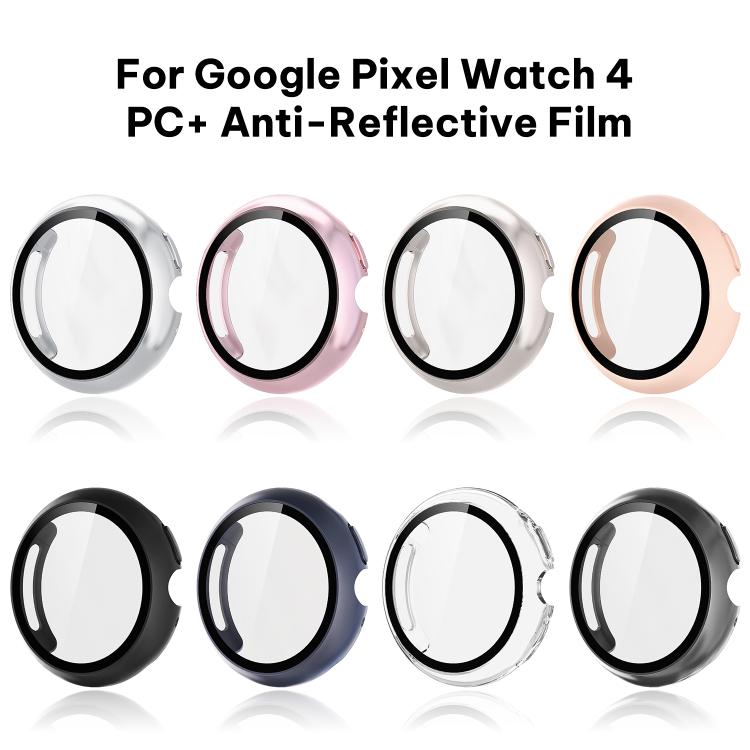 xDfind Tempered Film Integrated Oil Spraying PC Watch Protective Cover, For Google Pixel Watch 4 / 3 45mm, For Google Pixel Watch 4 / 3 / 2 / 1 41mm