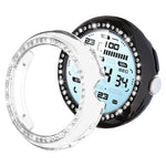 xDfind 單排鑽石鏤空 PC 手錶保護殼，適用於 Google Pixel Watch 4 / Watch 3 45mm，適用於 Google Pixel Watch 4 / 3 / 2 / 1 41mm