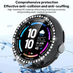 xDfind 單排鑽石鏤空 PC 手錶保護殼，適用於 Google Pixel Watch 4 / Watch 3 45mm，適用於 Google Pixel Watch 4 / 3 / 2 / 1 41mm