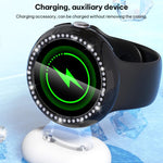 xDfind 單排鑽石鏤空 PC 手錶保護殼，適用於 Google Pixel Watch 4 / Watch 3 45mm，適用於 Google Pixel Watch 4 / 3 / 2 / 1 41mm