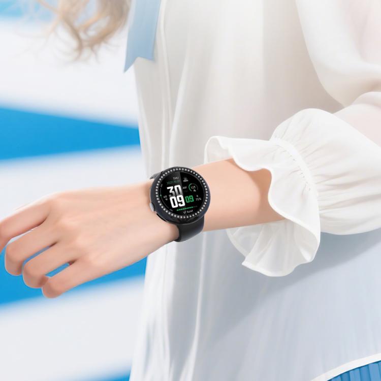 xDfind 單排鑽石鏤空 PC 手錶保護殼，適用於 Google Pixel Watch 4 / Watch 3 45mm，適用於 Google Pixel Watch 4 / 3 / 2 / 1 41mm