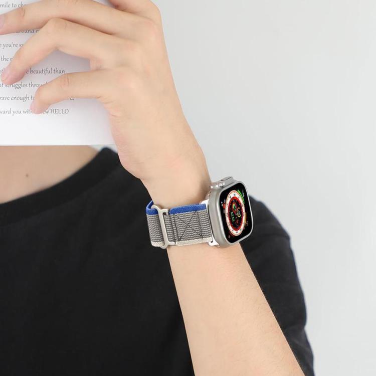 5入裝 xDfind 雙節金屬扣環尼龍編織錶帶，適用 Apple Watch 42 / 44 / 45 / 46 / 49mm，適用 Apple Watch 38 / 40 / 41 / S11 42mm
