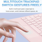 觸控板藍牙鍵盤皮革平板保護套，適用於 iPad 2025 / 2022，適用於 iPad Air 13 2025 / 2024 / Pro 12.9 2022
