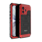 四防金屬混合矽膠手機殼，適用於 iPhone 17 Pro Max、iPhone 17 Pro、iPhone 17、iPhone Air