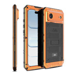 四防金屬混合矽膠手機殼，適用於 iPhone 17 Pro Max、iPhone 17 Pro、iPhone 17、iPhone Air