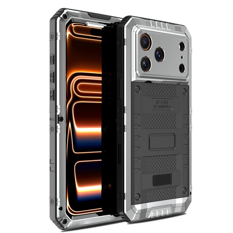 四防金屬混合矽膠手機殼，適用於 iPhone 17 Pro Max、iPhone 17 Pro、iPhone 17、iPhone Air
