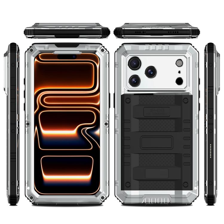 四防金屬混合矽膠手機殼，適用於 iPhone 17 Pro Max、iPhone 17 Pro、iPhone 17、iPhone Air