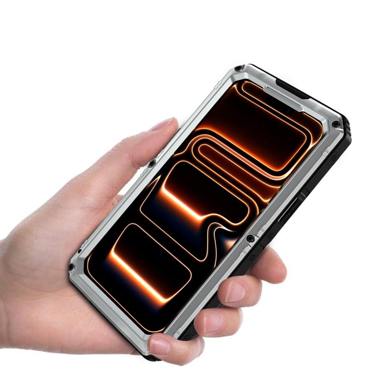 四防金屬混合矽膠手機殼，適用於 iPhone 17 Pro Max、iPhone 17 Pro、iPhone 17、iPhone Air