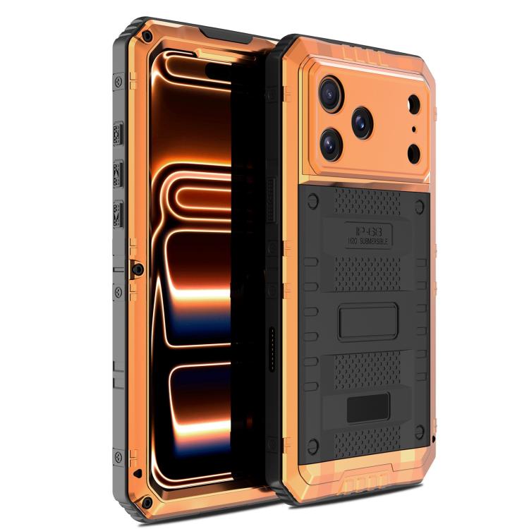 四防金屬混合矽膠手機殼，適用於 iPhone 17 Pro Max、iPhone 17 Pro、iPhone 17、iPhone Air