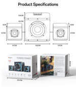 Yesido YSW41 40W 2.1聲道系統彩色RGB藍牙揚聲器低音炮，YSW41