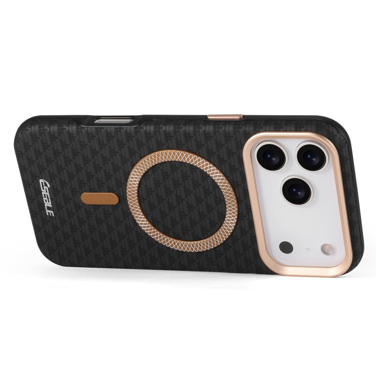 ESEBLE L3 Triangular Shield Metal Lens Magnetic Phone Case, For iPhone 17 Pro Max, For iPhone 17 Pro