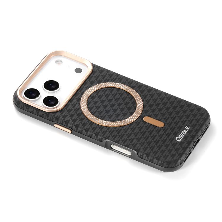 ESEBLE L3 三角盾牌金屬鏡頭磁吸手機殼，適用於 iPhone 17 Pro Max、iPhone 17 Pro
