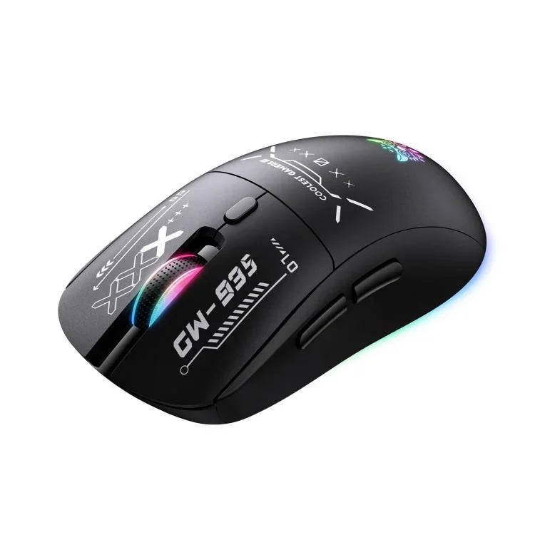 ONIKUMA CW935 12800DPI 2.4GHz + 藍牙 + 有線三模 RGB 無線滑鼠，CW935