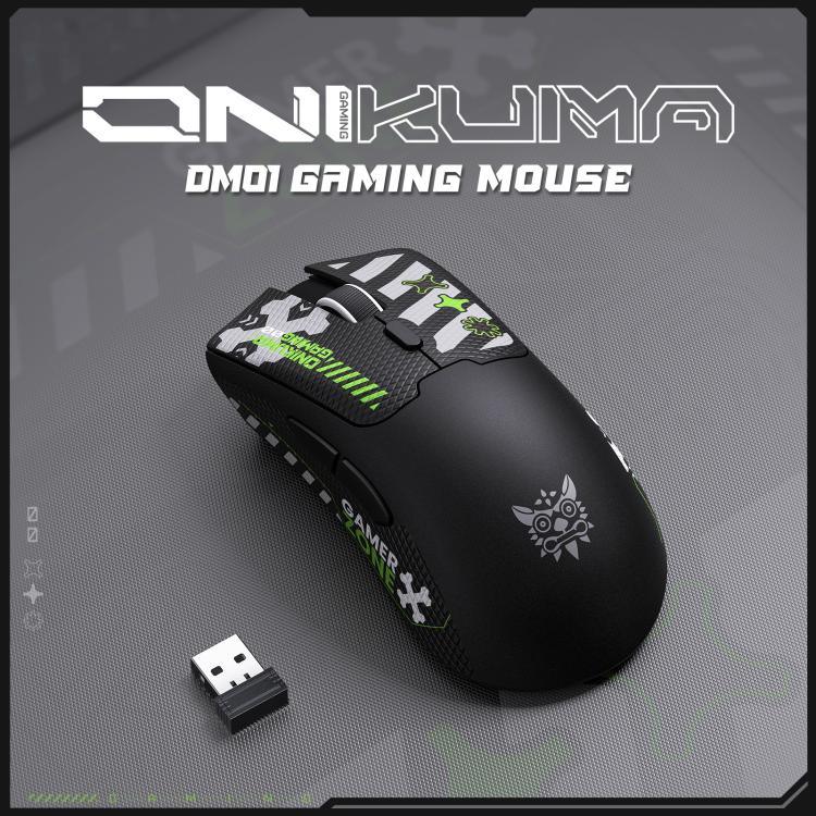 ONIKUMA DM01 12800DPI 2.4GHz + 藍牙 + 有線三模遊戲滑鼠，DM01