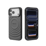 BIBERCAS 波浪紋理磁吸 TPU 手機殼，適用於 iPhone 17 Pro Max