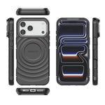 BIBERCAS 波浪紋理磁吸 TPU 手機殼，適用於 iPhone 17 Pro Max