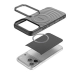 BIBERCAS 波浪紋理磁吸 TPU 手機殼，適用於 iPhone 17 Pro Max