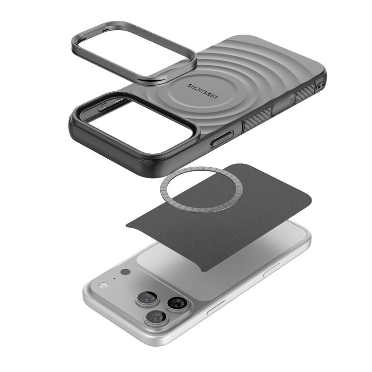 BIBERCAS 波浪紋理磁吸 TPU 手機殼，適用於 iPhone 17 Pro Max