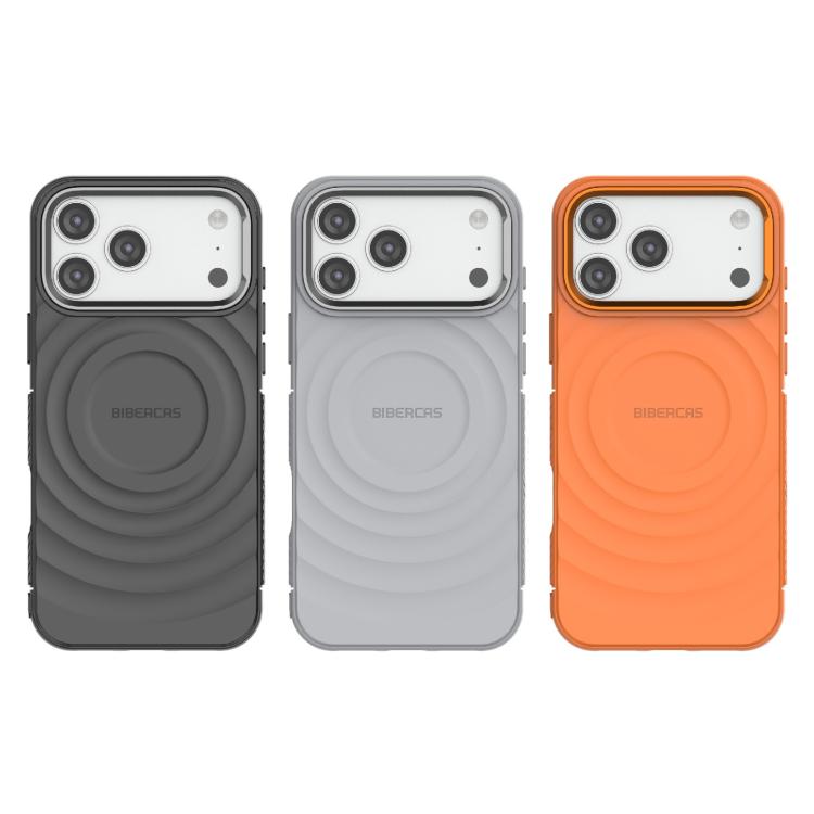 BIBERCAS 波浪紋理磁吸 TPU 手機殼，適用於 iPhone 17 Pro Max